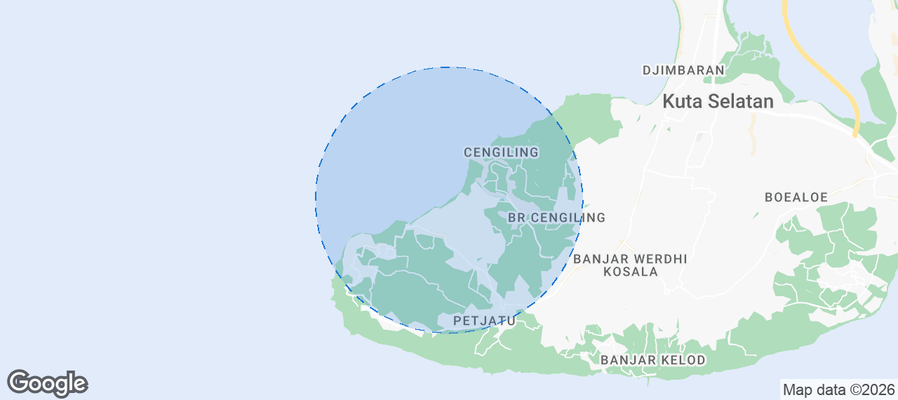 Bingin Beach Airbnb map